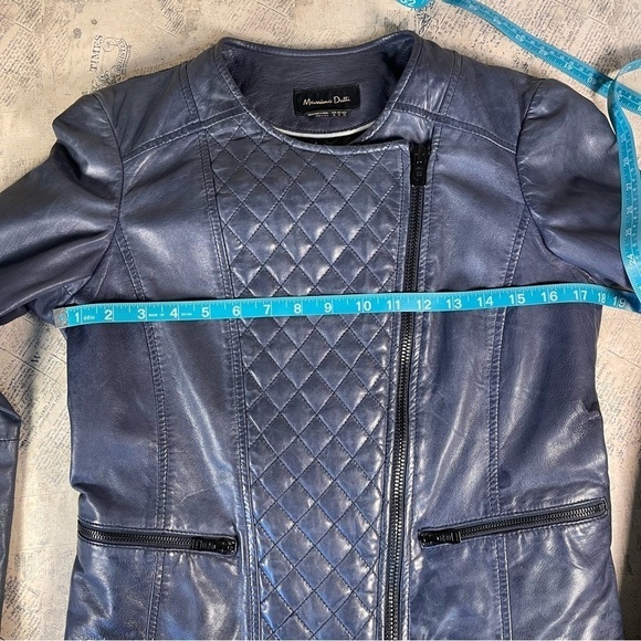 Massimo Dutti Quilted Leather Moto Jacket - Picture 13 of 13